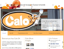 Tablet Screenshot of calo-lavage.ch